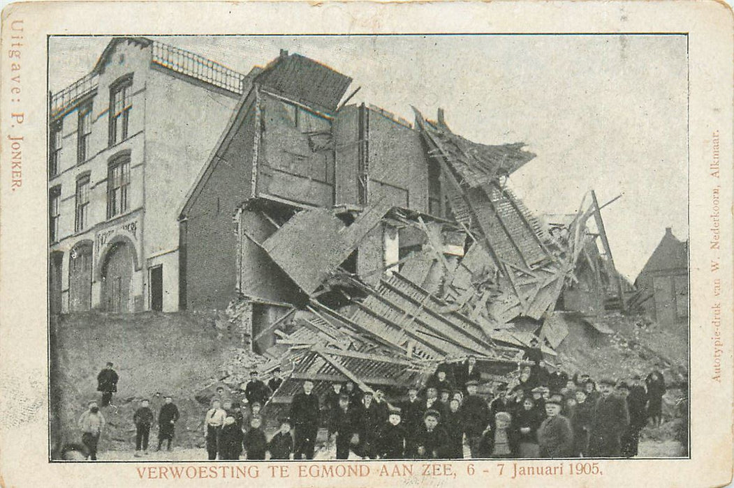 Egmond aan Zee Verwoesting 1905