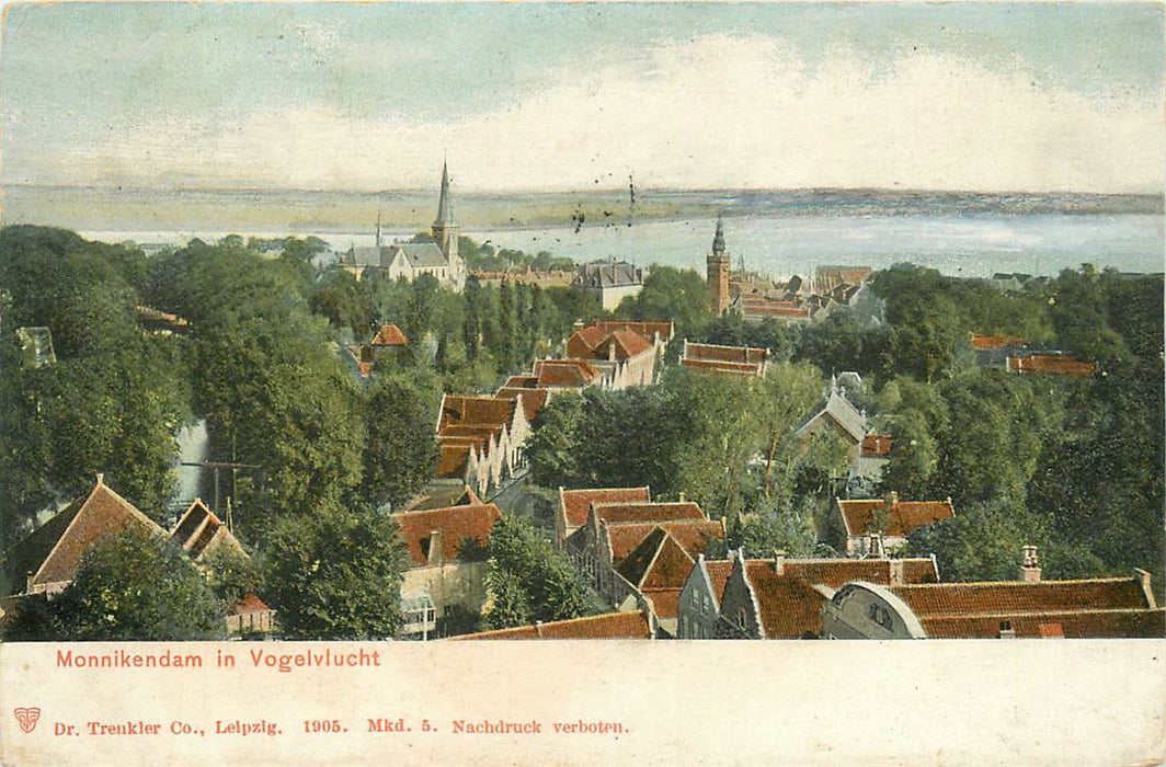 Monnikendam in Vogelvlucht