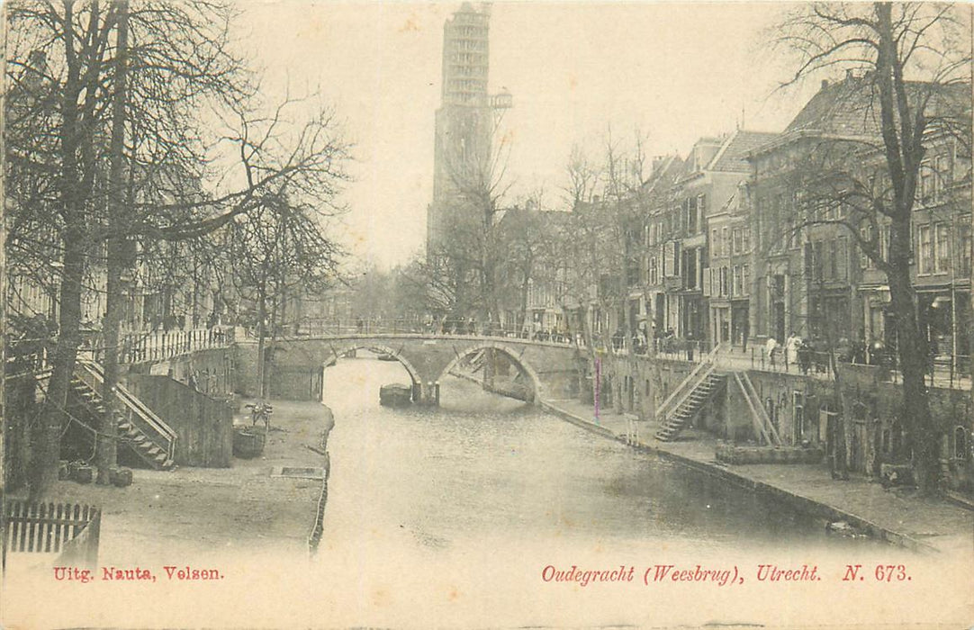 Utrecht Oudegracht Weesbrug