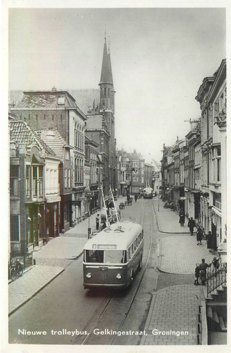 Groningen Gelkingestraat Trolleybus