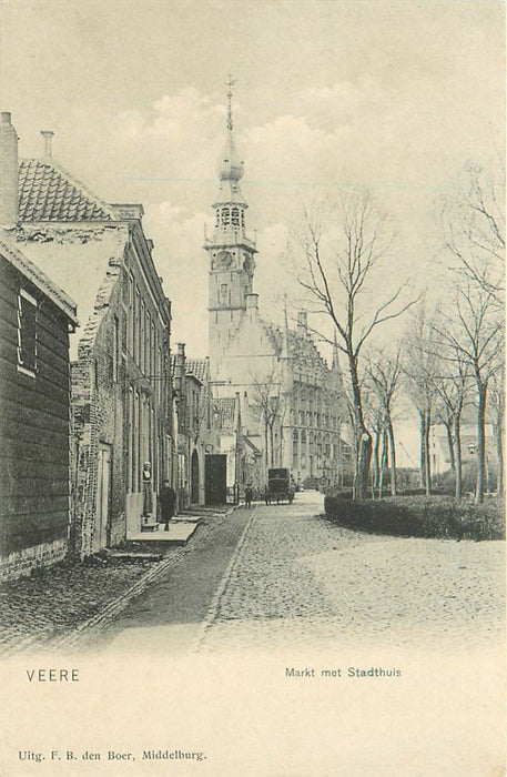 Veere Markt met Stadhuis