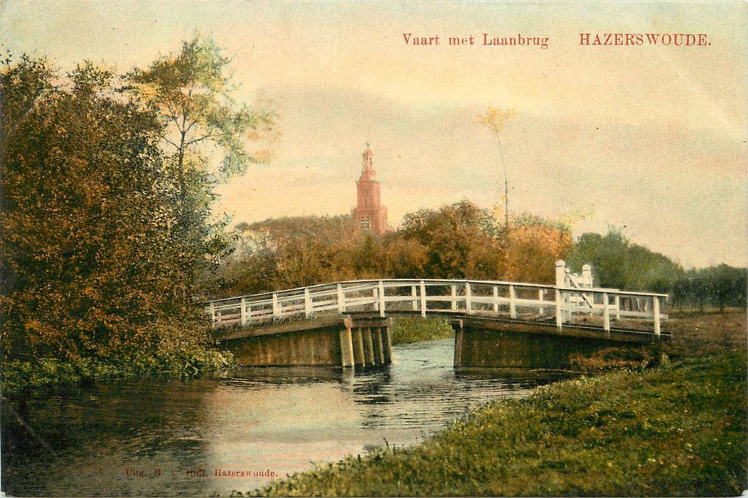 Hazerswoude Vaart met Laanbrug