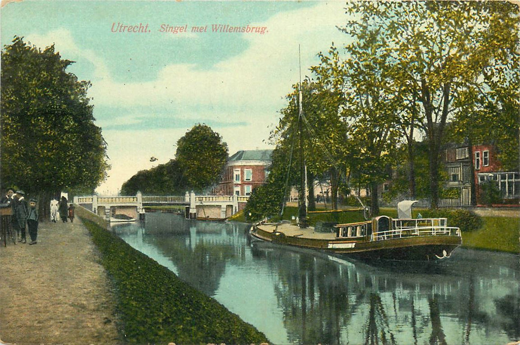 Utrecht Singel met Willemsbrug