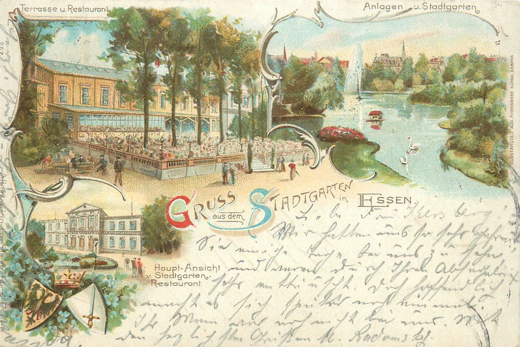 Essen Stadtgarten Litho
