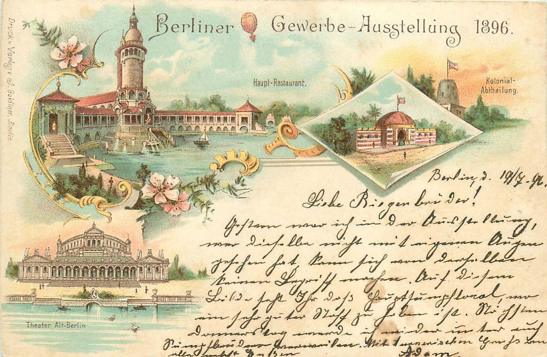 Berlin Gewerbe Ausstellung 1896