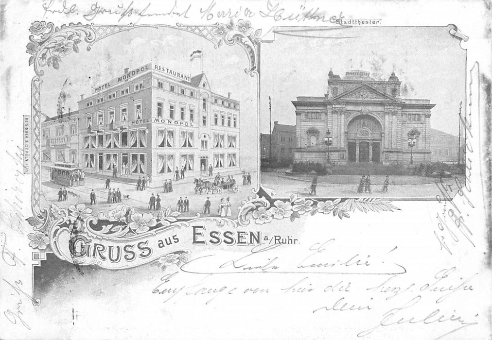 Essen a Ruhr Litho