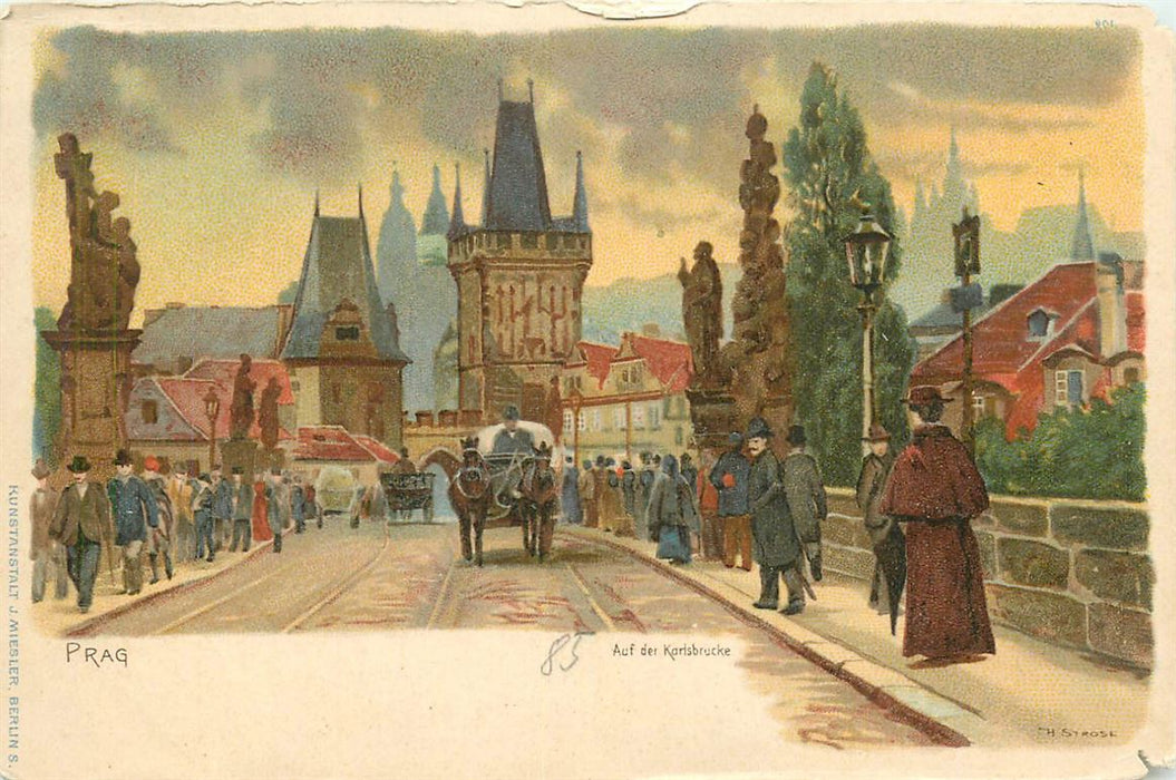 Prag Auf der Karlsbrucke