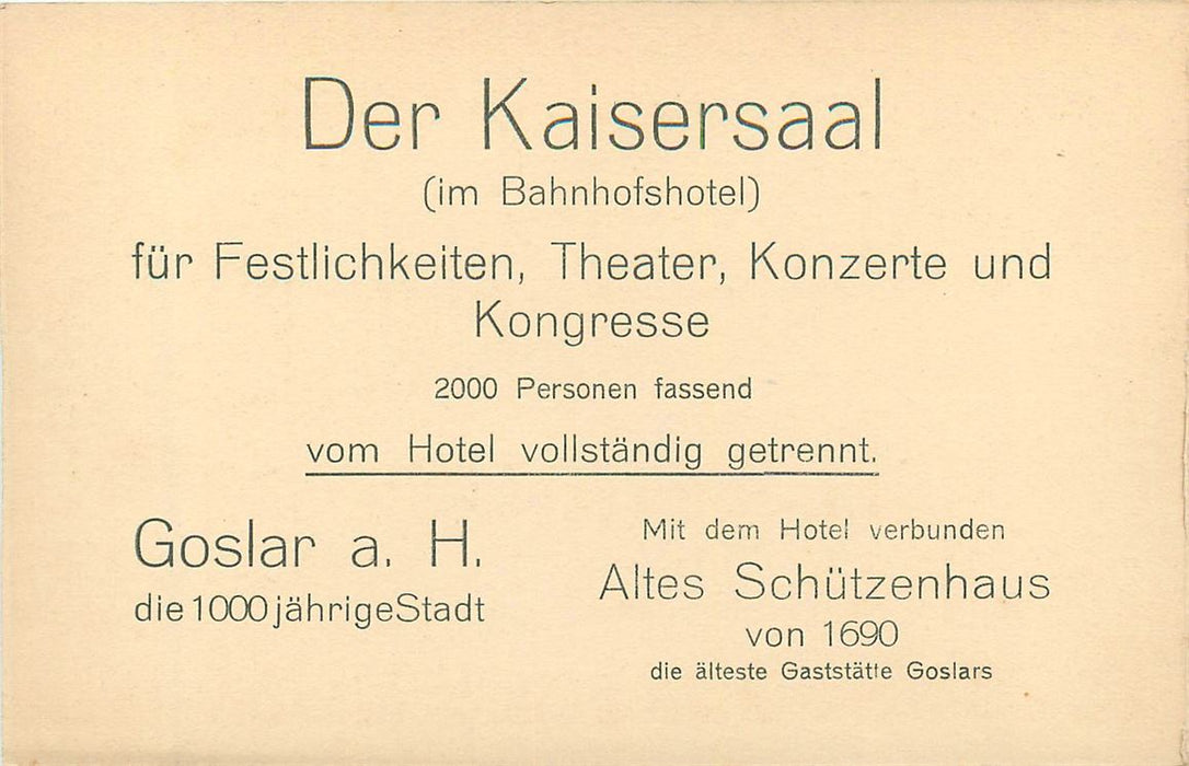 Goslar Bahnhofs Hotel
