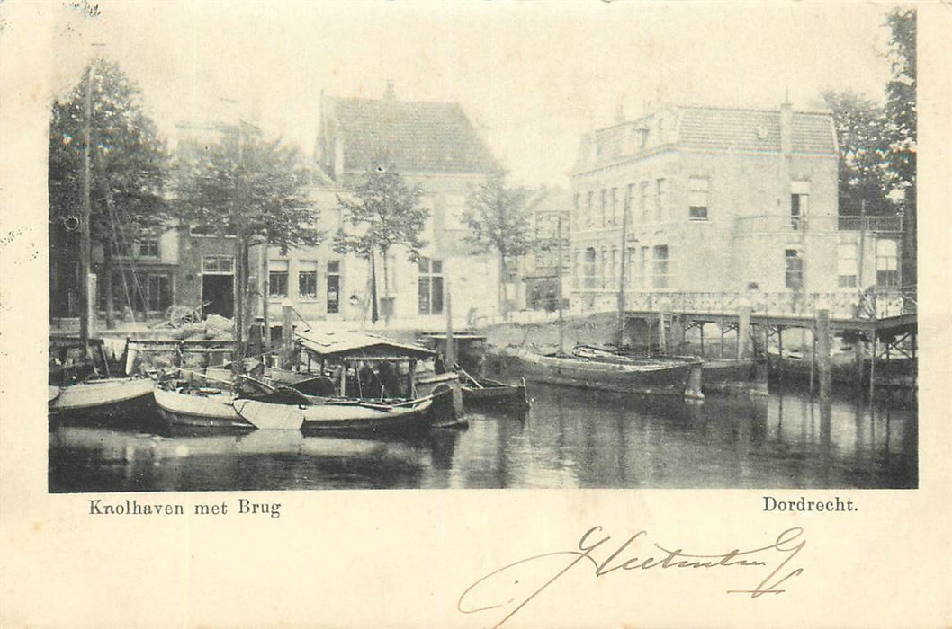 Dordrecht Knolhaven met Brug