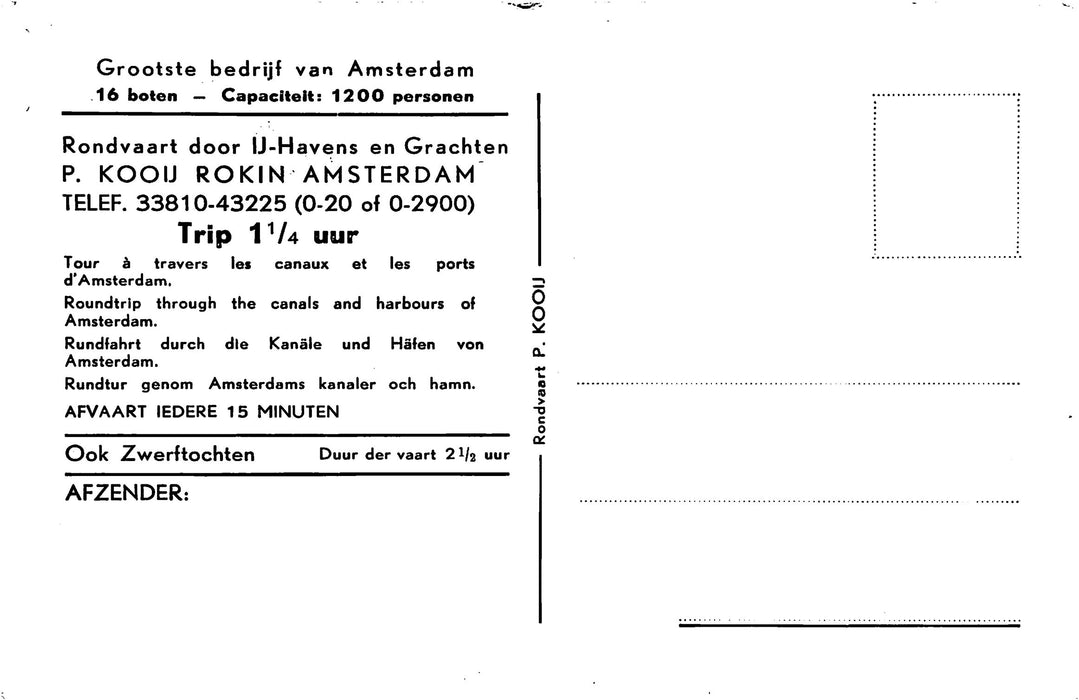 Amsterdam Rondvaart P Kooij