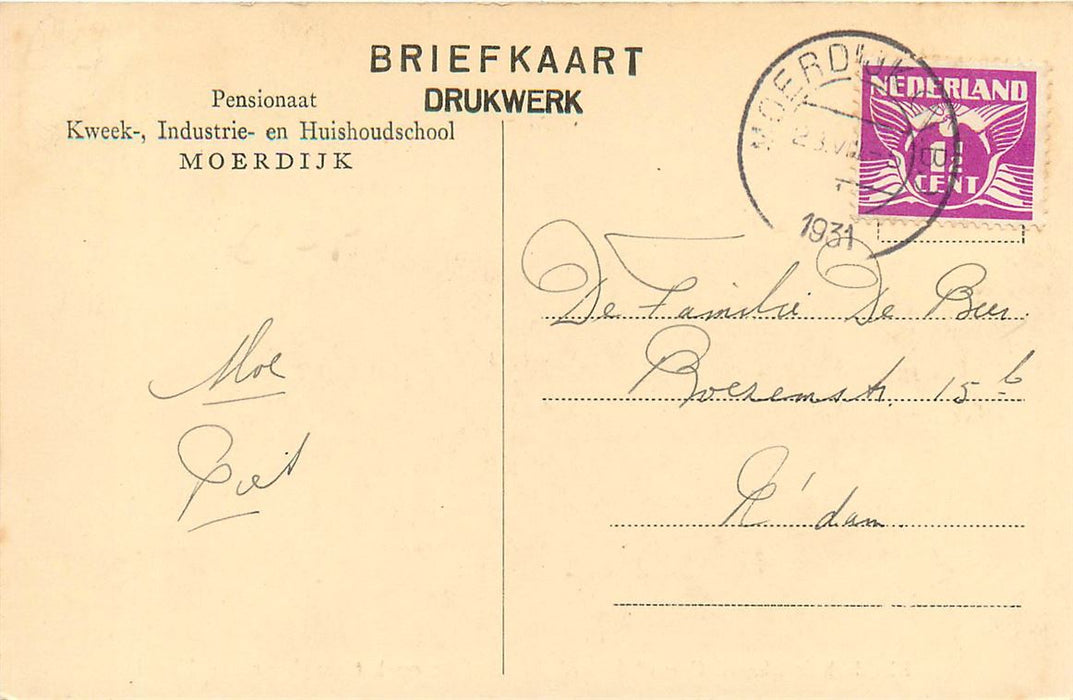 Moerdijk Moederhuis Sacre Coeur
