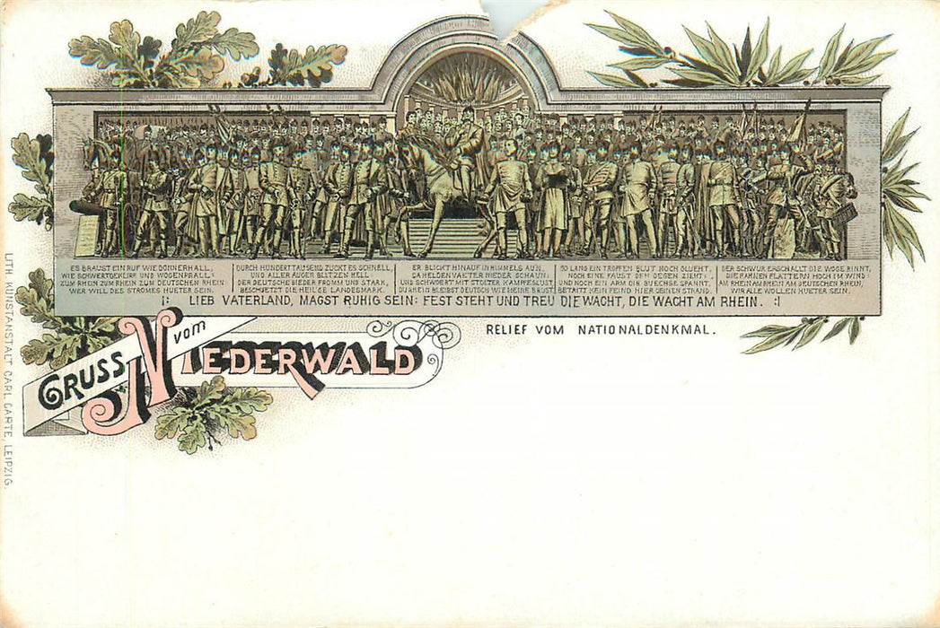 Niederwalddenkmal Litho