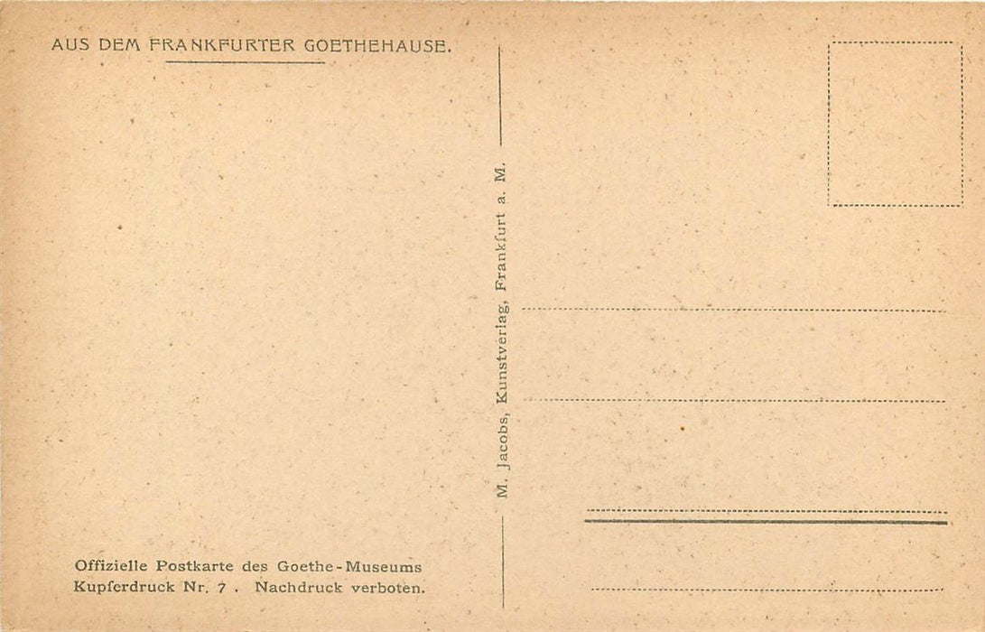 Frankfurt a M Goethehaus