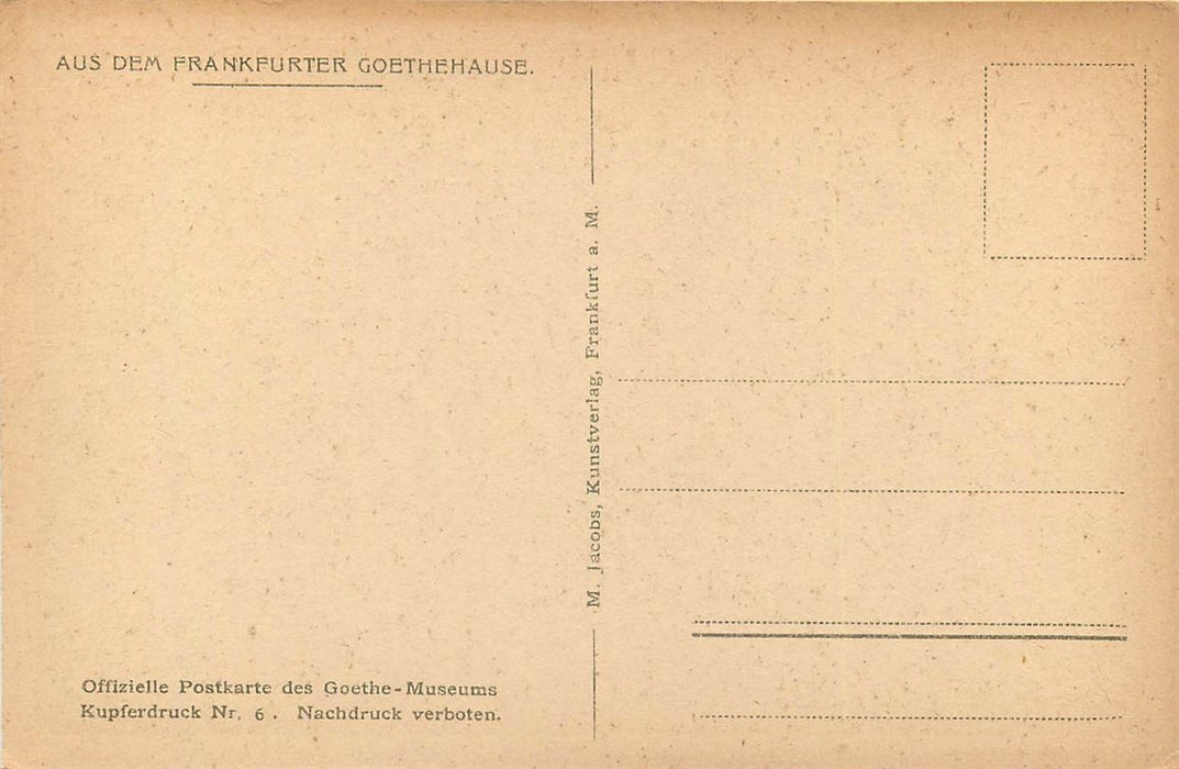 Frankfurt a M Goethehaus