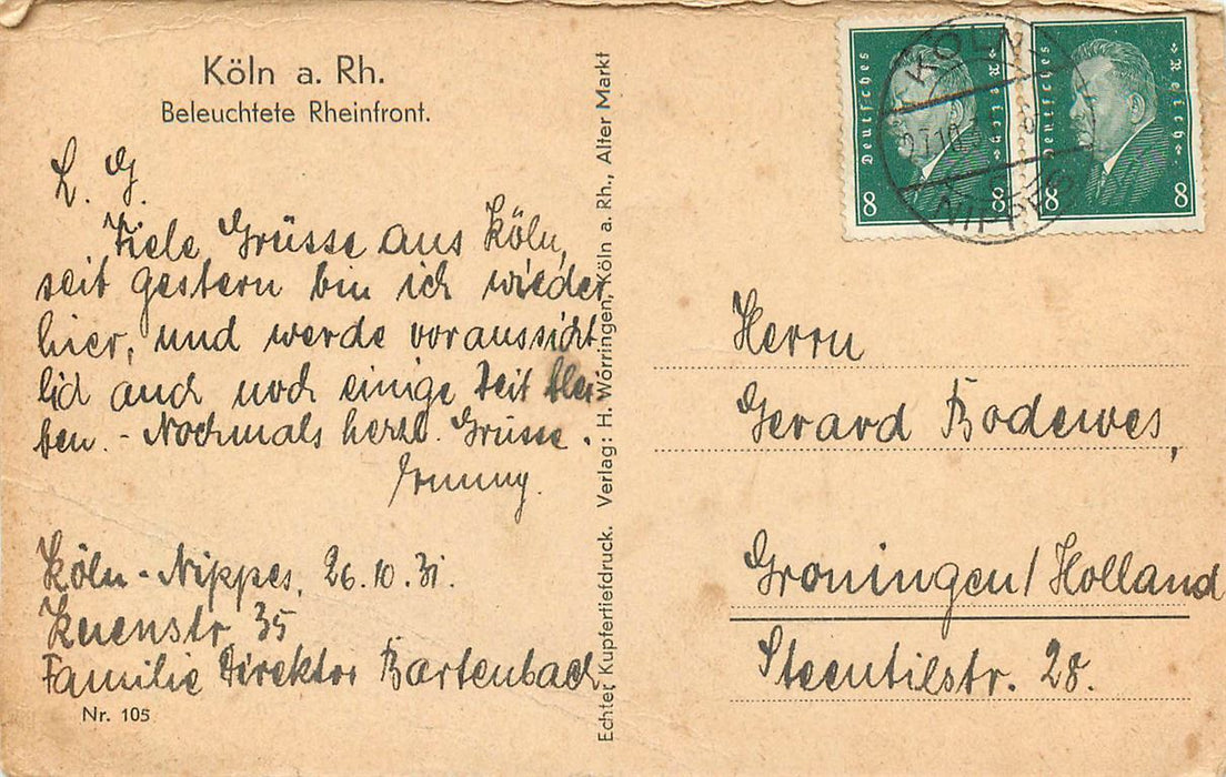 Köln Rheinfront