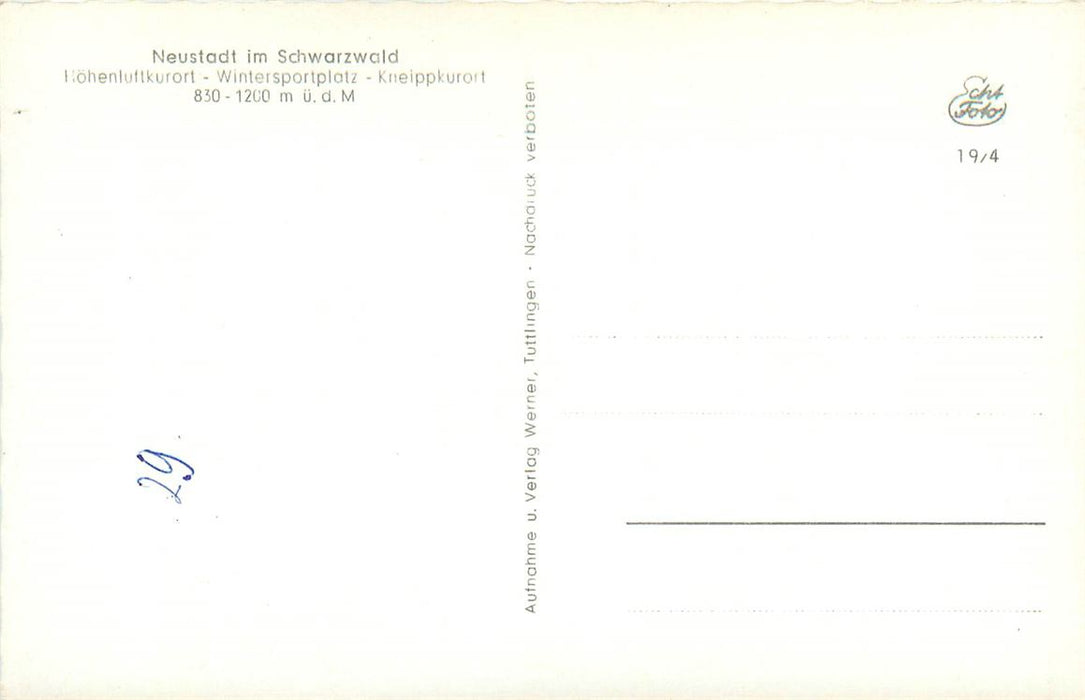 Neustadt  Schwarzwald