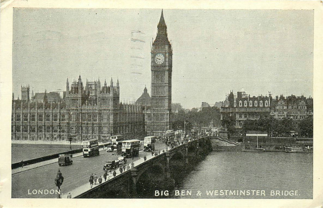 London Big Ben Westminster Bridge