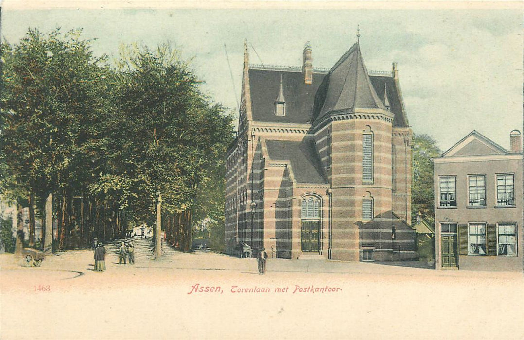 Assen Torenlaan Met Postkantoor
