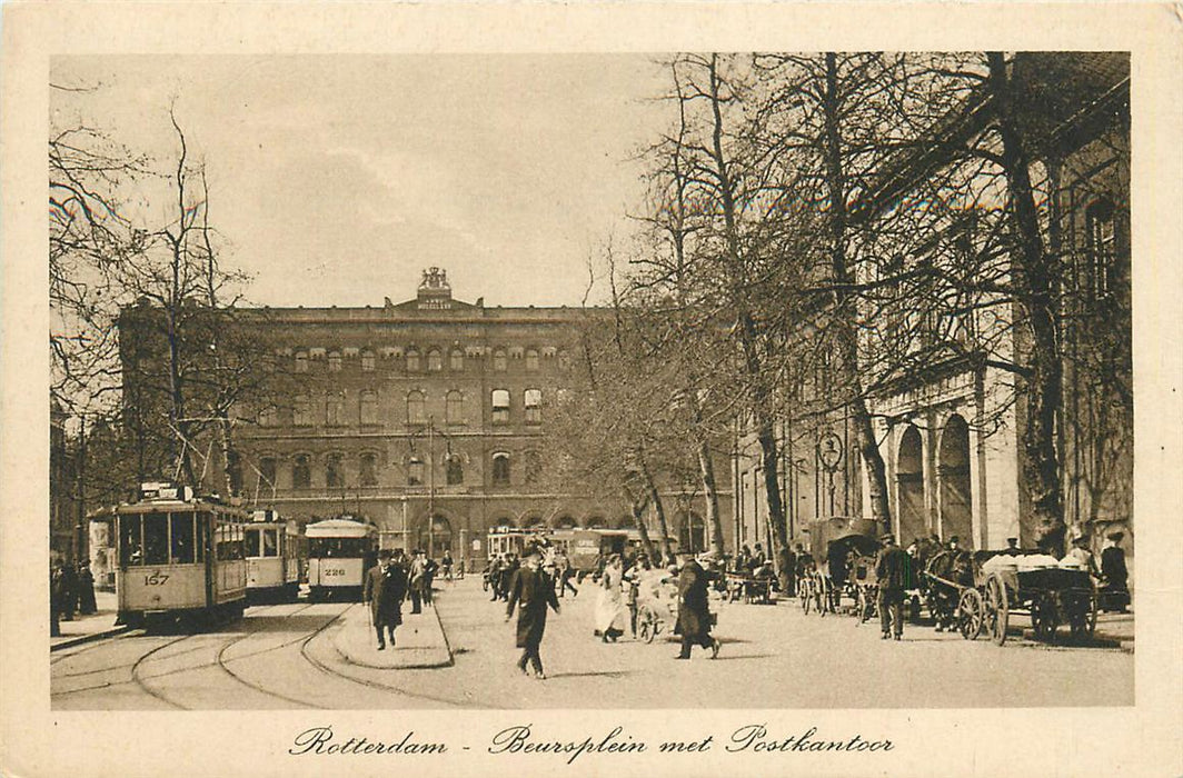 Rotterdam Beursplein Met Postkantoor