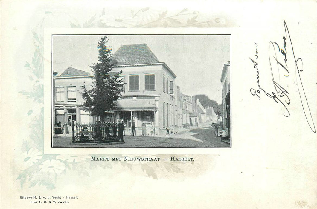 Hasselt Ov Markt Met Nieuwstraat