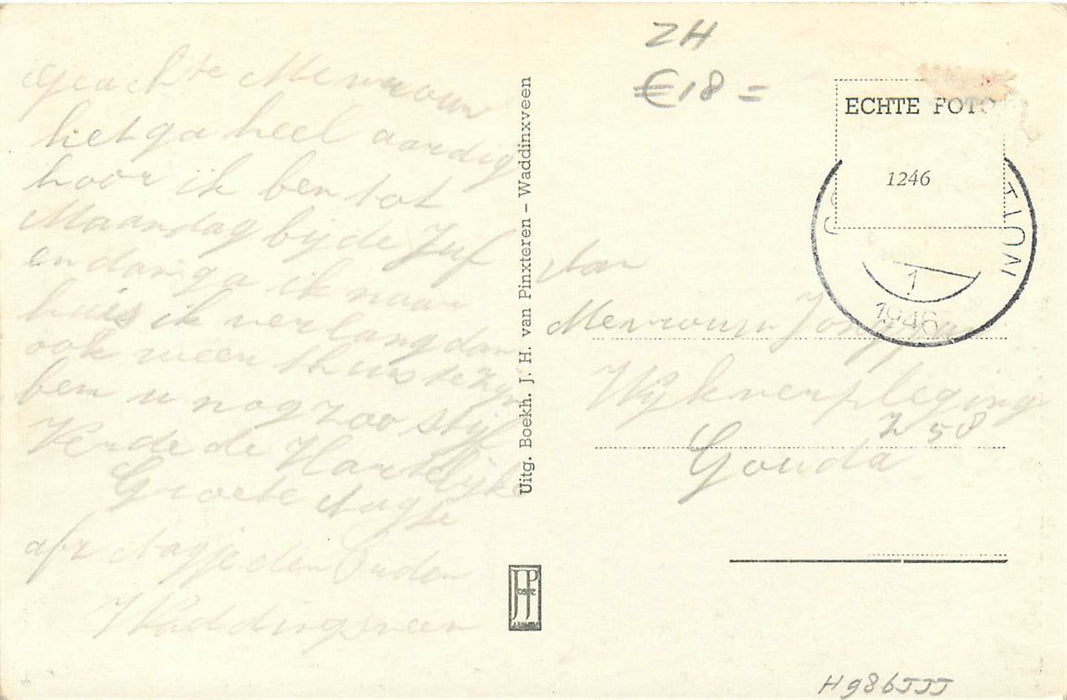 Waddinxveen Kerkweg Met Postkantoor