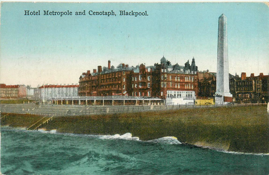 Blackpool Hotel Metropole And Cenotaph