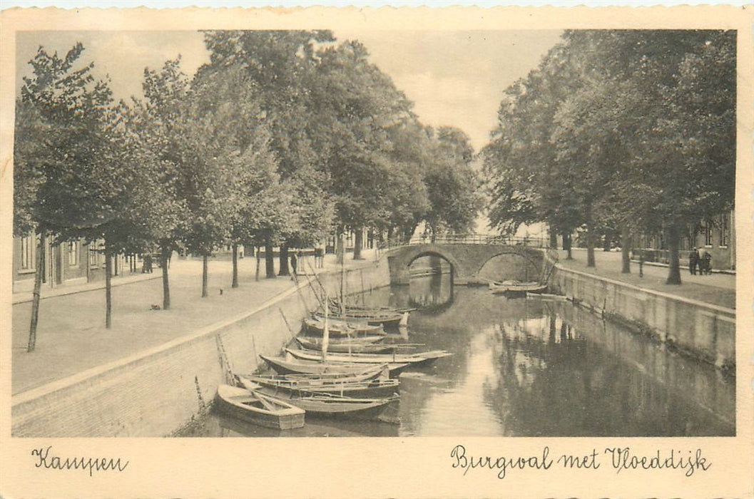 Kampen Burgwal Met Vloeddijk