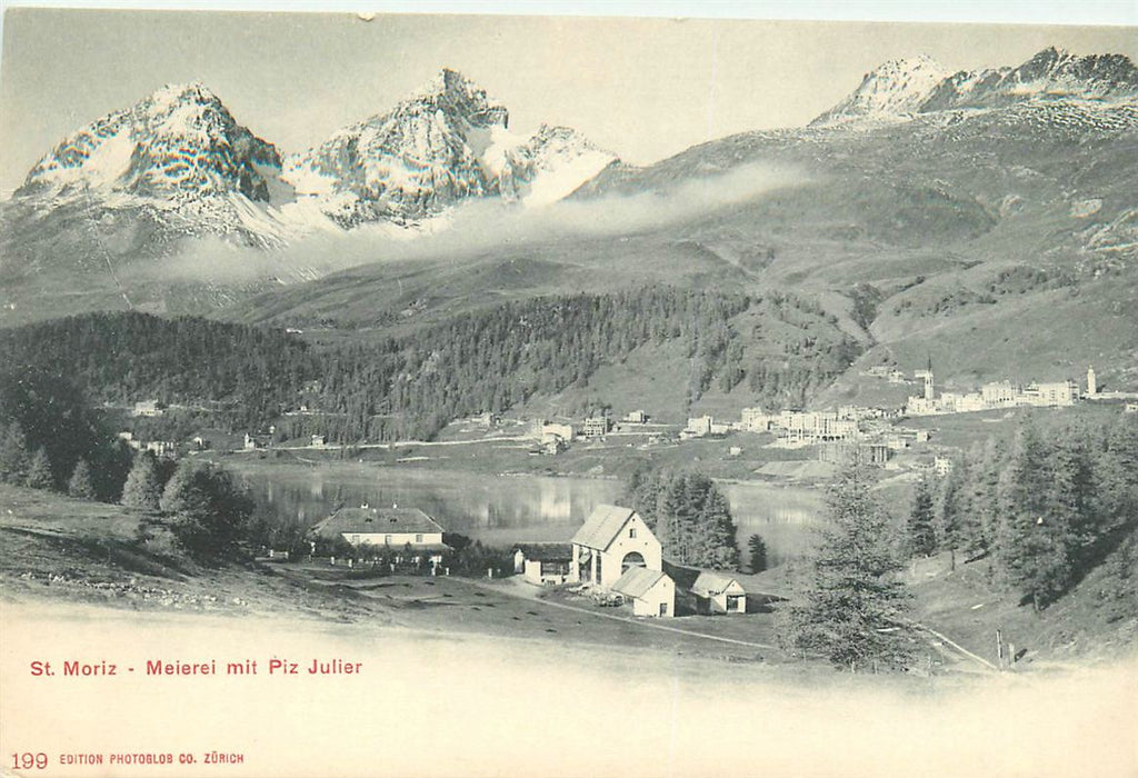 St Moritz Meierei Mit Piz Julier