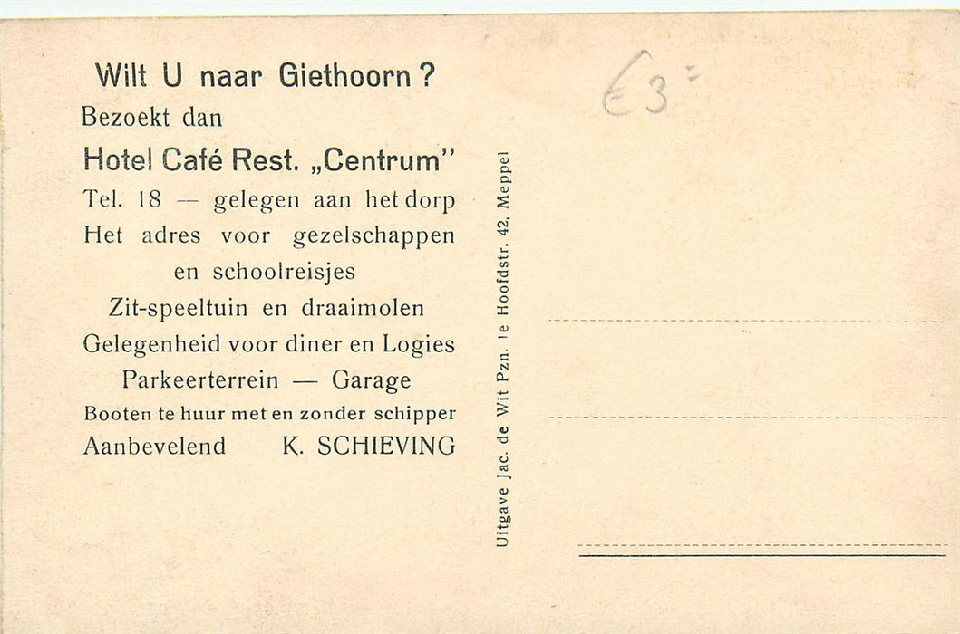 Giethoorn Hotel Centrum