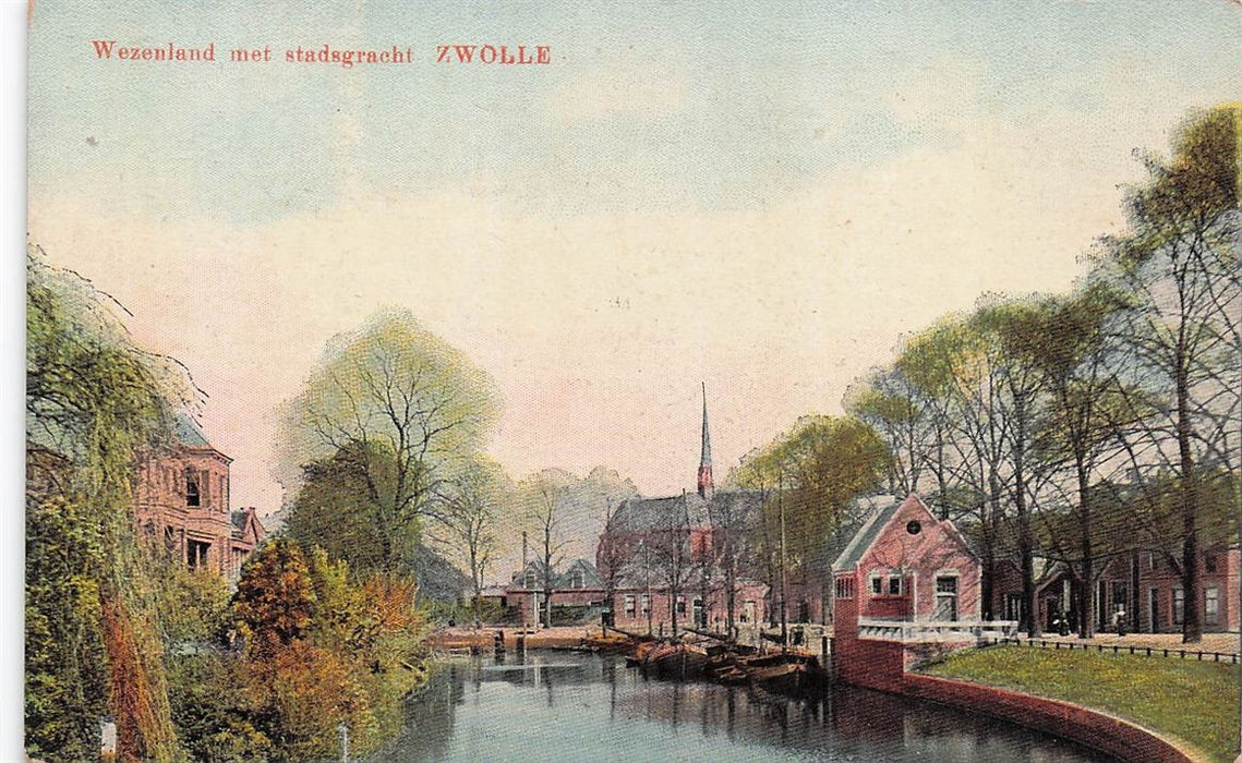 Wezenland Met Stadsgracht Zwolle