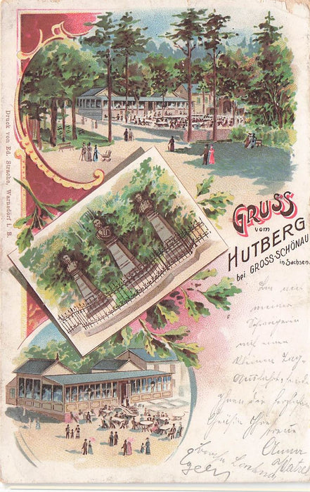 Gruss Vom Hutberg Bei Gross-Schonau In Sachsen