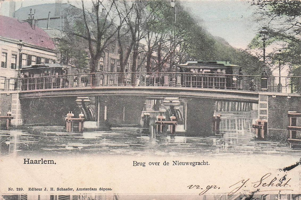 Haarlem Brug Over De Nieuwegracht