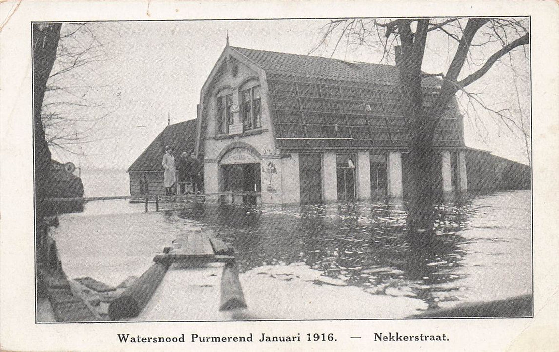 Watersnood Purmerend Januari 1916 Nekkerstraat