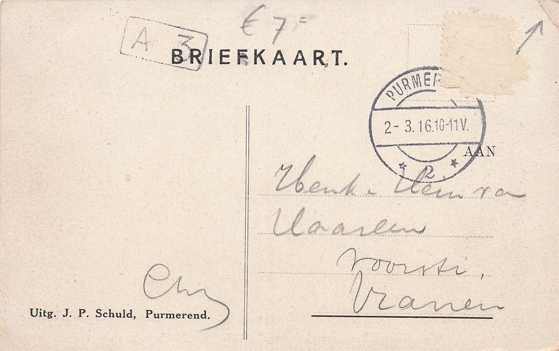 Watersnood Purmerend Januari 1916 Nekkerstraat