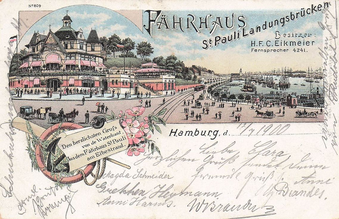 Hamburg Fahrhaus St Pauli Landungsbrücken