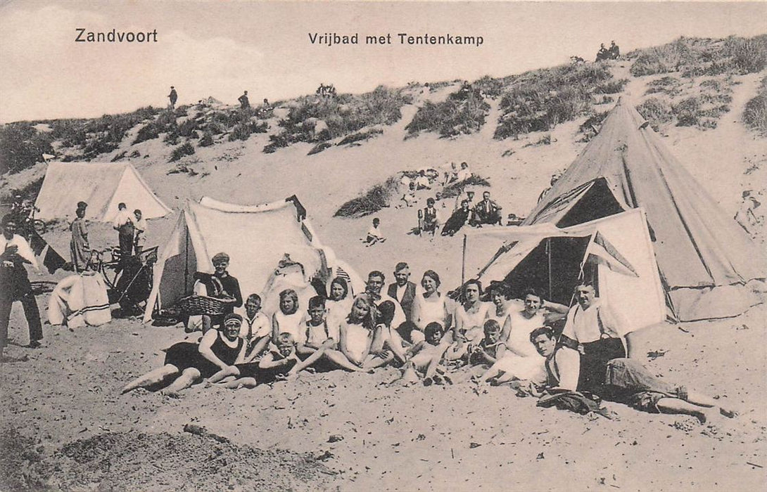 Zandvoort Vrijbad Met Tentenkamp