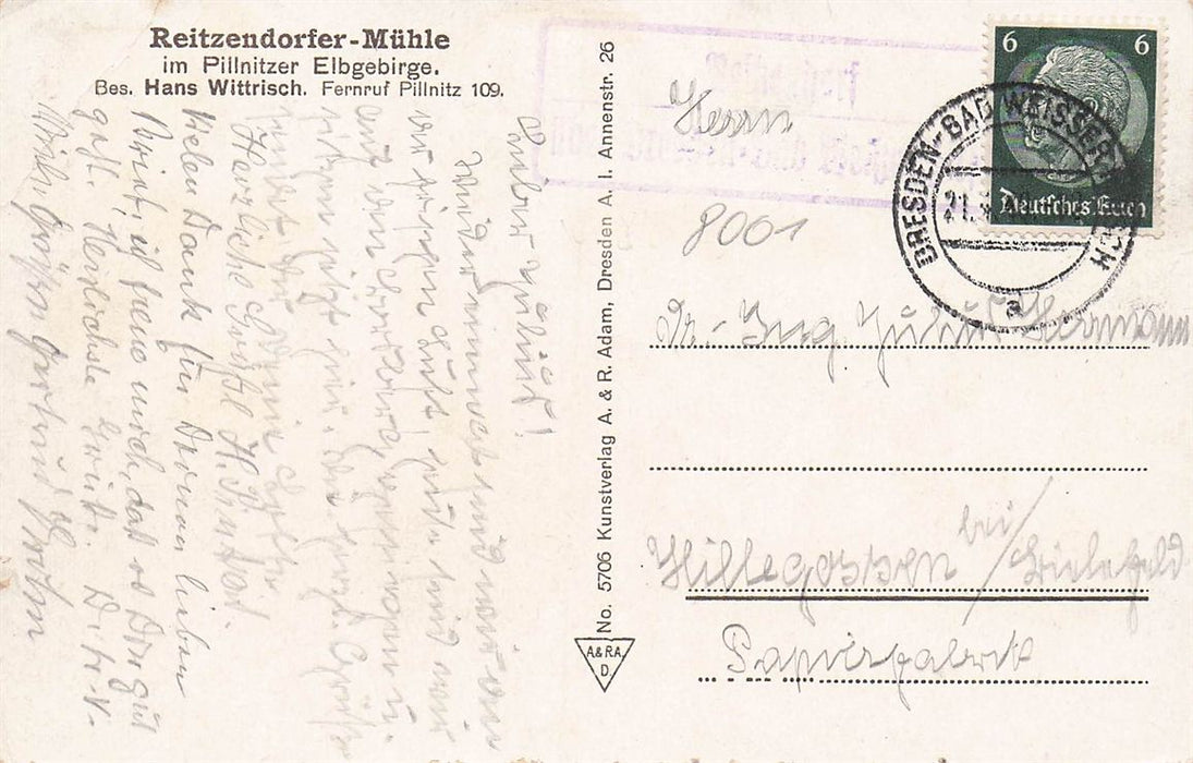 Dorfwirtshaus Reitzendorfer Mühle Pillnitzer Elbgebirge