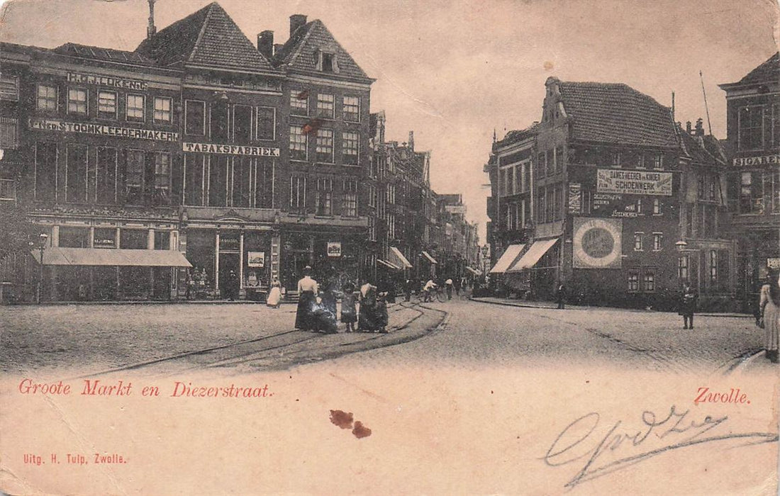 Zwolle Groote Markt En Diezerstraat