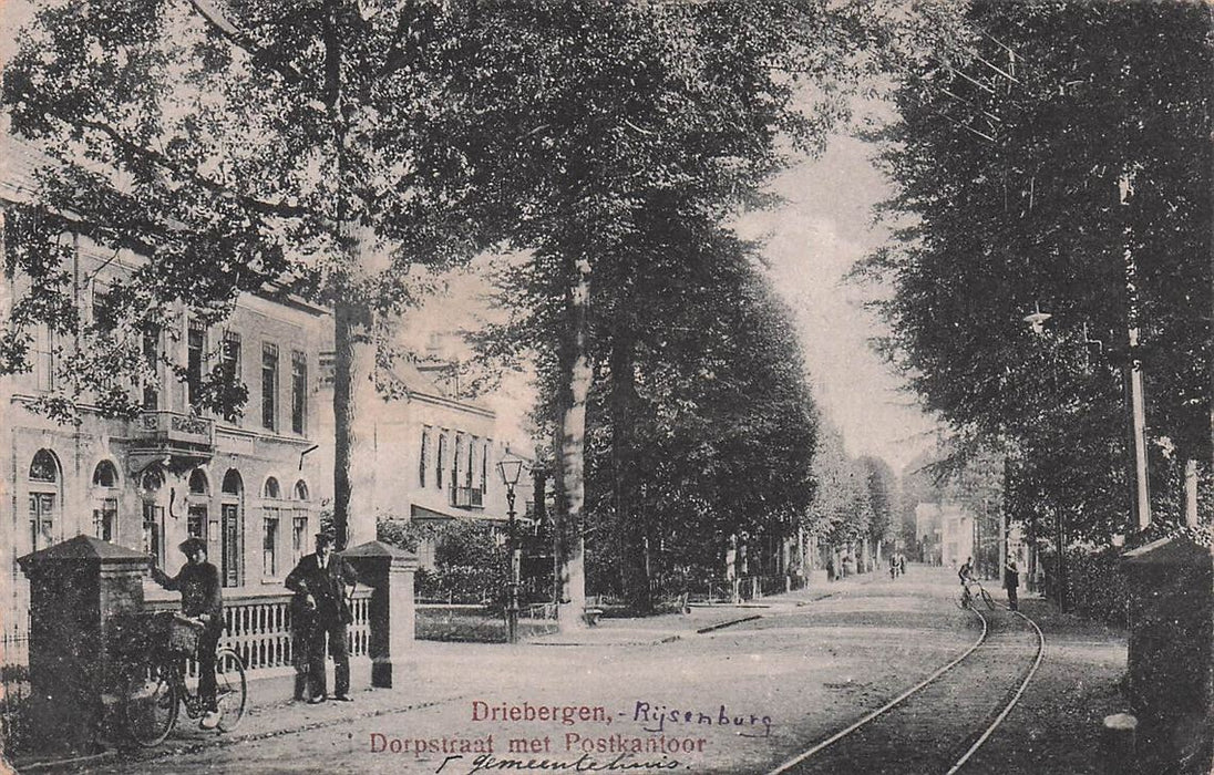 Driebergen Rijsenburg Dorpstraat Met Postkantoor Gemeentehuis