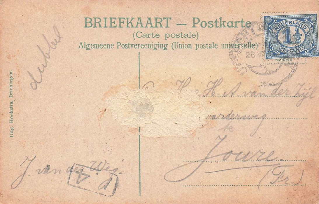 Driebergen Rijsenburg Dorpstraat Met Postkantoor Gemeentehuis