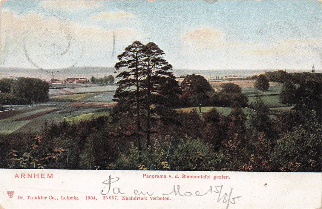 Panorama V D Steenentafel Gezien Arnhem
