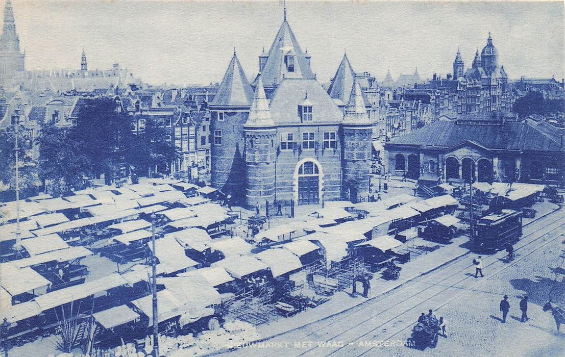 Amsterdam Nieuwmarkt Met Waag