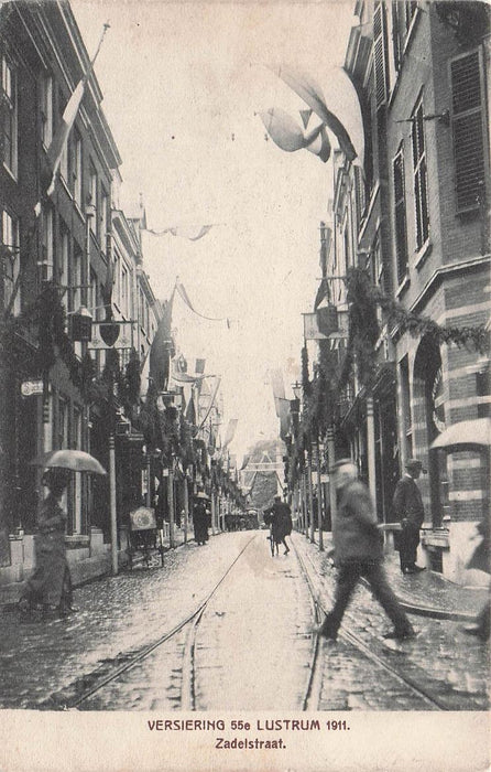 Utrecht Versiering 55e Lustrum 1911 Zadelstraat