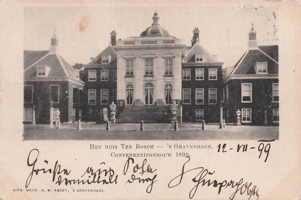 Het Huis Ten Bosch 'S Gravenhage Conferentiegebouw 1899