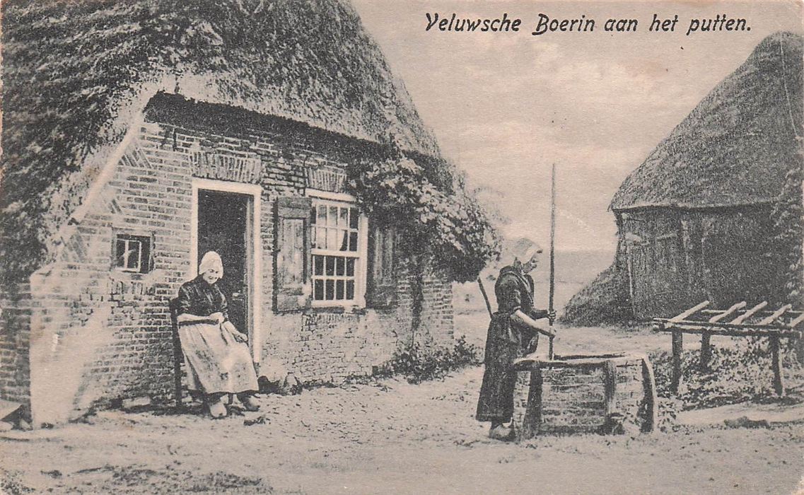 Veluwsche Boerin Aan Het Putten