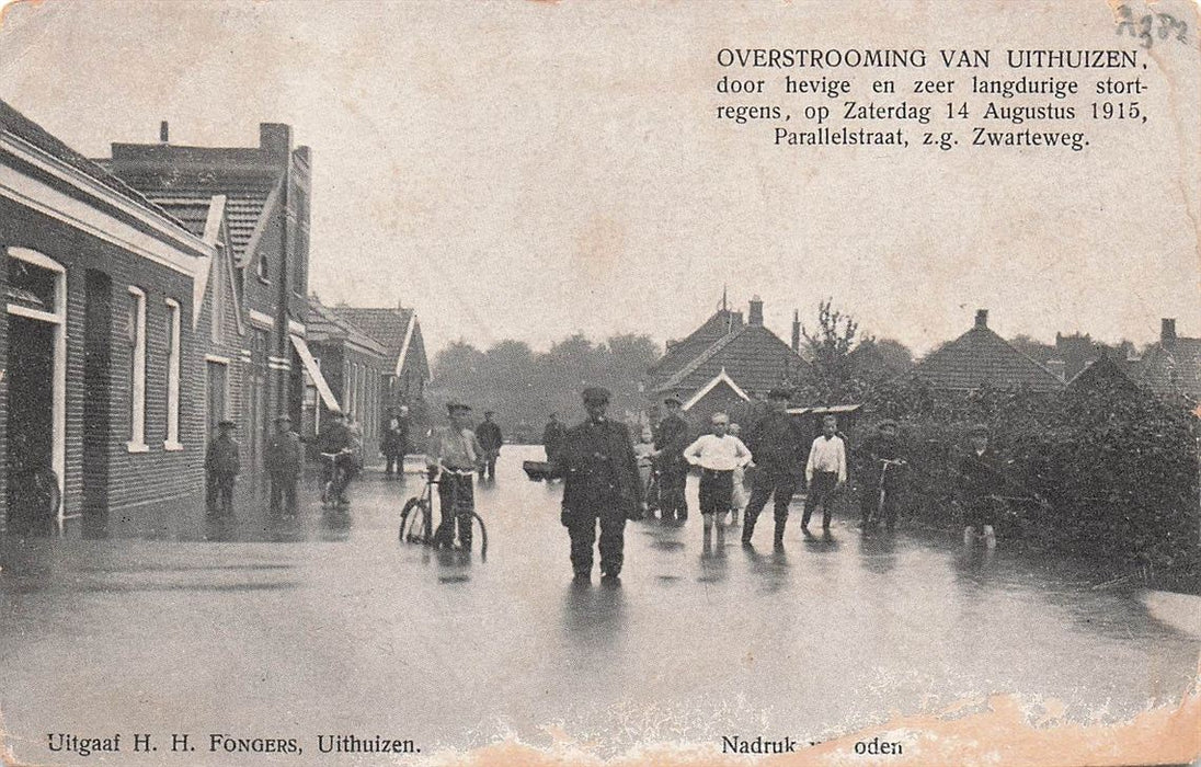 Overstrooming Van Uithuizen Parallelstraat Zwarteweg