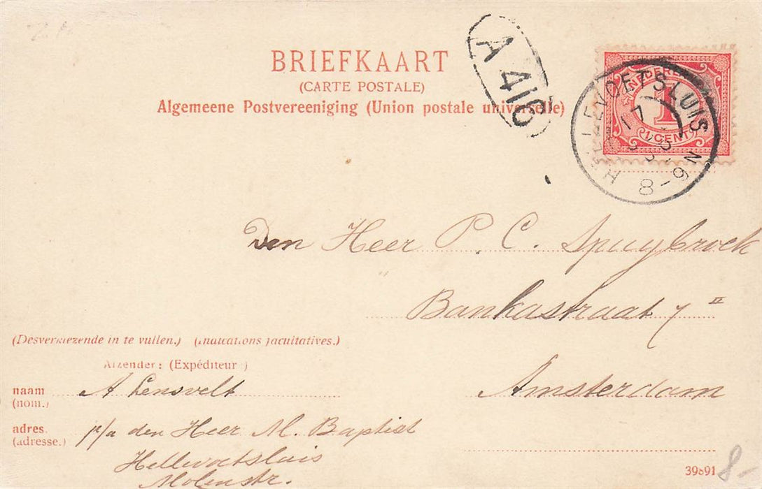 Hellevoetsluis Gezicht Op Den Brielschen Straatweg