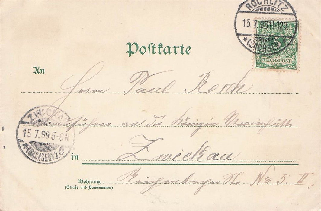 Gruss Vom Rochlitzer Berge Und Aus Dem Muldenthale