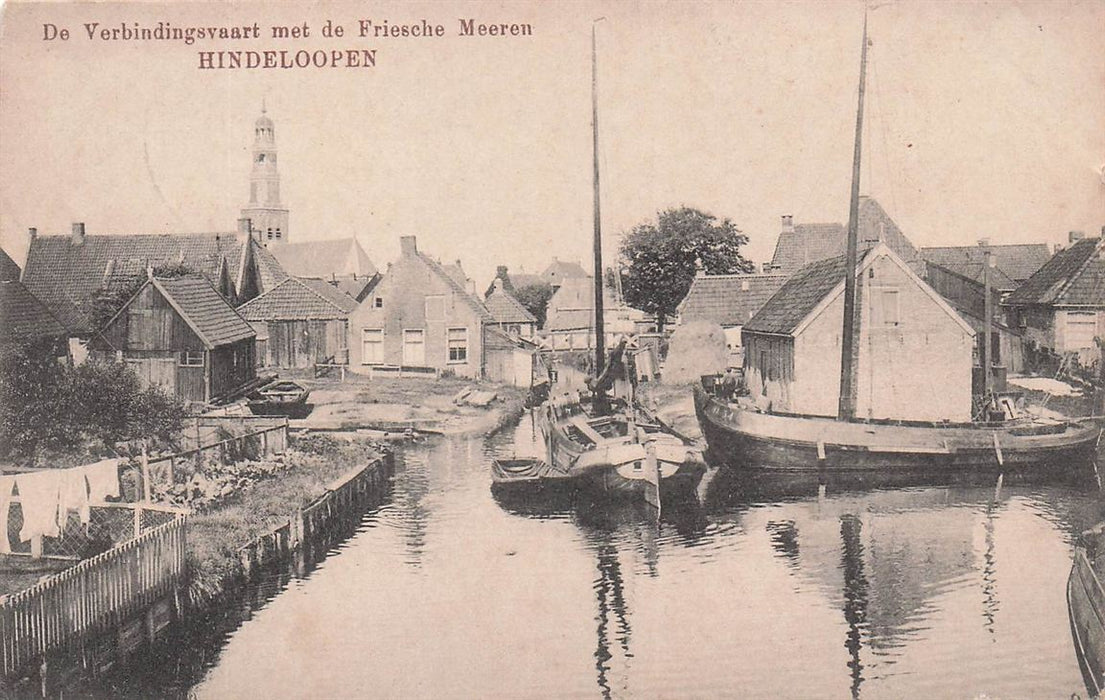 Hindeloopen De Verbindingsvaart Met De Friesche Meeren