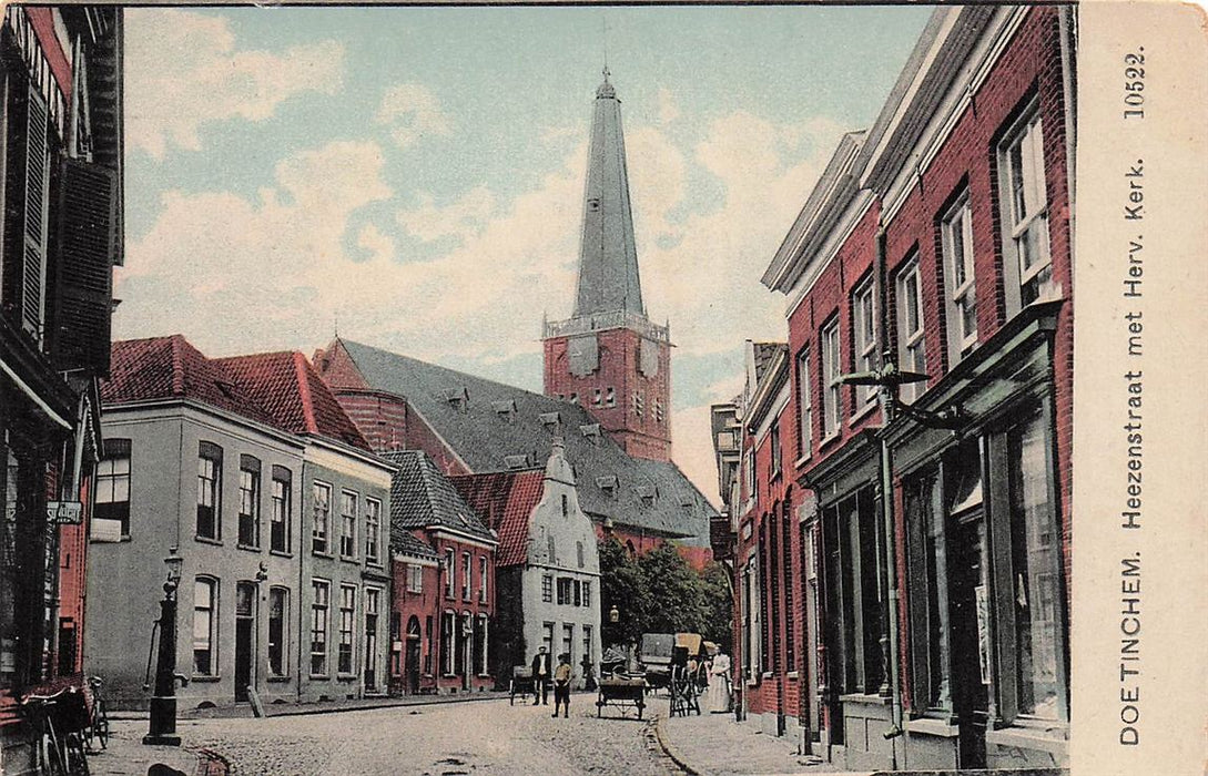 Doetinchem Heezenstraat Met Herv Kerk.